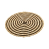 Juego de 6 manteles redondos de paja trenzada Ø38cm Spiral Color Precio