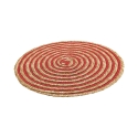 Juego de 6 manteles redondos de paja trenzada Ø38cm Spiral Color Compra