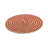 Juego de 6 manteles redondos de paja trenzada Ø38cm Spiral Color Compra