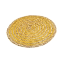 Juego de 6 manteles redondos de paja trenzada Ø38cm Spiral Color 