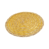 Juego de 6 manteles redondos de paja trenzada Ø38cm Spiral Color 