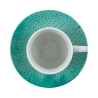 Juego de 6 tazas de café de porcelana con plato 90ml Marea C Coste
