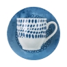 Juego de 6 tazas de café de porcelana con plato 90ml Marea C Compra