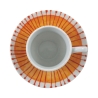 Juego de 6 tazas de café de porcelana con plato 90ml Marea C 