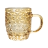 Juego de 6 tazas de café de vidrio coloreado 90 ml Geometrie C Stock