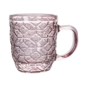 Juego de 6 tazas de café de vidrio coloreado 90 ml Geometrie C Modelo