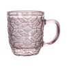 Juego de 6 tazas de café de vidrio coloreado 90 ml Geometrie C Modelo