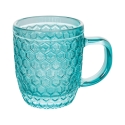Juego de 6 tazas de café de vidrio coloreado 90 ml Geometrie C Características