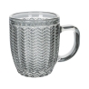Juego de 6 tazas de café de vidrio coloreado 90 ml Geometrie C Precio