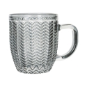 Juego de 6 tazas de café de vidrio coloreado 90 ml Geometrie C Coste