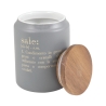 Tarro para sal gris con tapa de bambú 0,8L Victionary I Promoción