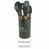 Porta utensilios negro con inscripción 8 piezas Victionary C Precio