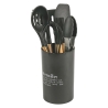 Porta utensilios negro con inscripción 8 piezas Victionary C Oferta
