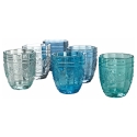 Set de 6 vasos de agua 265ml de vidrio con diseño arabesco Syrah Ocean Rebajas