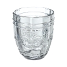 Set de 6 vasos de agua 265ml de vidrio con diseño arabesco Syrah Ocean Modelo