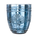 Set de 6 vasos de agua 265ml de vidrio con diseño arabesco Syrah Ocean Medidas