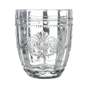 Set de 6 vasos de agua 265ml de vidrio con diseño arabesco Syrah Ocean Precio