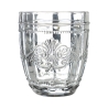 Set de 6 vasos de agua 265ml de vidrio con diseño arabesco Syrah Ocean Precio