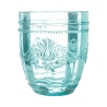 Set de 6 vasos de agua 265ml de vidrio con diseño arabesco Syrah Ocean Coste