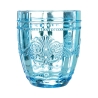 Set de 6 vasos de agua 265ml de vidrio con diseño arabesco Syrah Ocean 