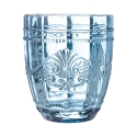 Set de 6 vasos de agua 265ml de vidrio con diseño arabesco Syrah Ocean 