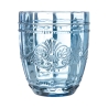 Set de 6 vasos de agua 265ml de vidrio con diseño arabesco Syrah Ocean 