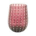 Juego de 6 vasos de agua 240ml de vidrio con superficie trabajada Shiraz Oferta
