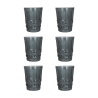 Set de 6 vasos de agua 240ml con relieve decorativo Nobilis Promoción