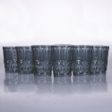 Set de 6 vasos de agua 240ml con relieve decorativo Nobilis Rebajas
