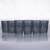 Set de 6 vasos de agua 240ml con relieve decorativo Nobilis Rebajas