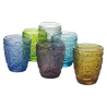 Juego de 6 vasos de agua 300ml con relieve Koralight Oferta