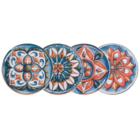 Set de 4 platos para pizza/en porcelana Ø 33cm Le Maioliche Promoción