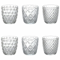 Juego de 6 vasos de agua transparentes de vidrio 325ml Diversity Promoción