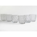 Juego de 6 vasos de agua transparentes de vidrio 325ml Diversity Descueto