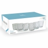 Juego de 6 vasos de agua transparentes de vidrio 325ml Diversity Catálogo
