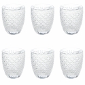 Juego de 6 vasos de agua 325ml en vidrio transparente Castle Promoción