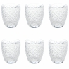 Juego de 6 vasos de agua 325ml en vidrio transparente Castle Promoción