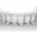Set de 6 vasos transparentes de vidrio soplado 300ml Cancun Oferta