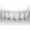 Set de 6 vasos transparentes de vidrio soplado 300ml Cancun Oferta