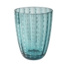 Juego de 6 vasos de agua de vidrio con lunares blancos 300ml Kalahari Rebajas