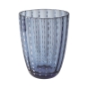 Juego de 6 vasos de agua de vidrio con lunares blancos 300ml Kalahari Descueto
