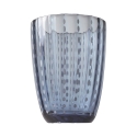 Juego de 6 vasos de agua de vidrio con lunares blancos 300ml Kalahari Medidas