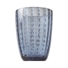 Juego de 6 vasos de agua de vidrio con lunares blancos 300ml Kalahari Medidas