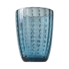 Juego de 6 vasos de agua de vidrio con lunares blancos 300ml Kalahari Precio
