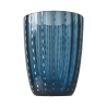 Juego de 6 vasos de agua de vidrio con lunares blancos 300ml Kalahari Compra