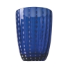Juego de 6 vasos de agua de vidrio con lunares blancos 300ml Kalahari 