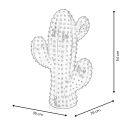 Escultura moderna de cactus estatua en resina verde metalizado Grymt Descueto