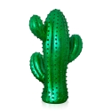 Escultura moderna de cactus estatua en resina verde metalizado Grymt Rebajas