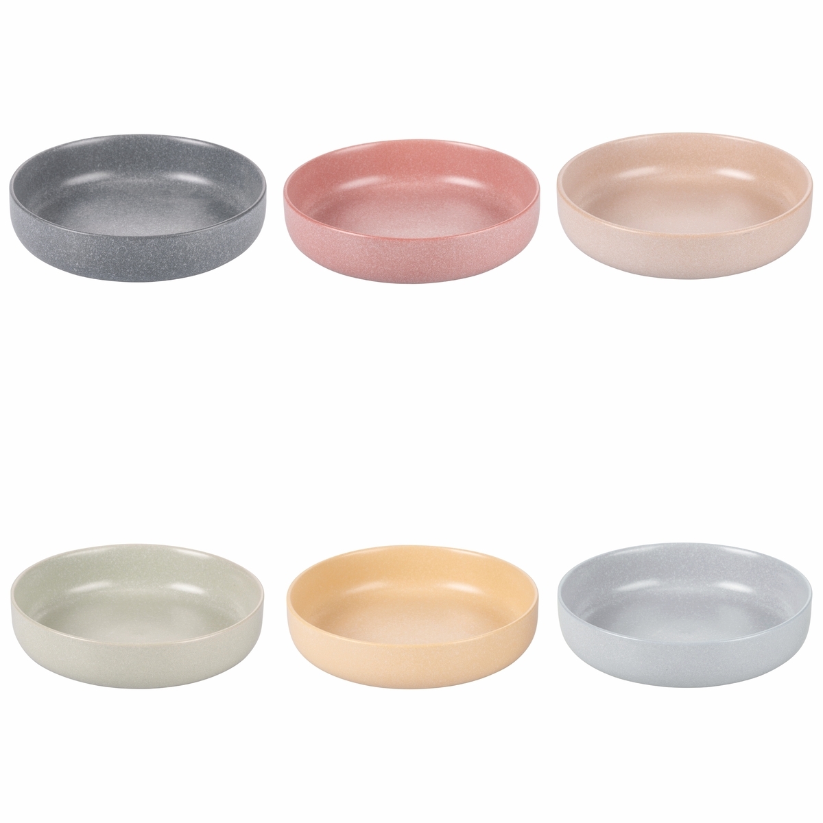 Set de 6 platos hondos de gres acabado mate Ø20cm Berlin 2 Promoción Set de 6 platos hondos de gres acabado mate Ø20cm Berlin 2 Promoción