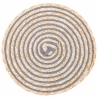 Juego de 6 manteles individuales redondos de paja trenzada Ø38cm Spiral Stone Venta
